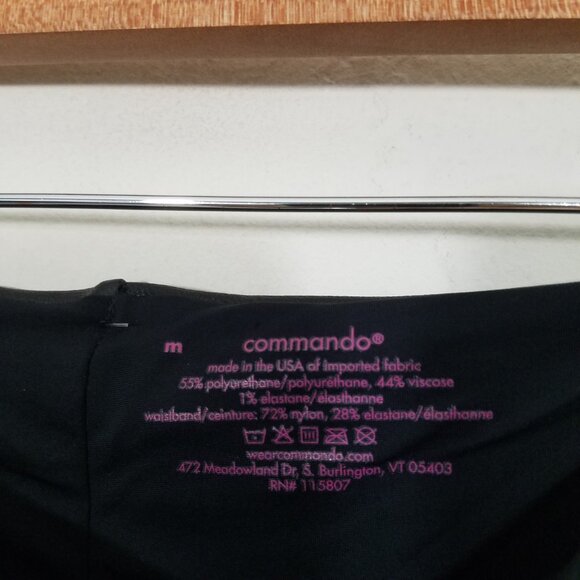 Commando Faux Leather High Rise Leggings Black‎ Size M - Picture 3 of 5